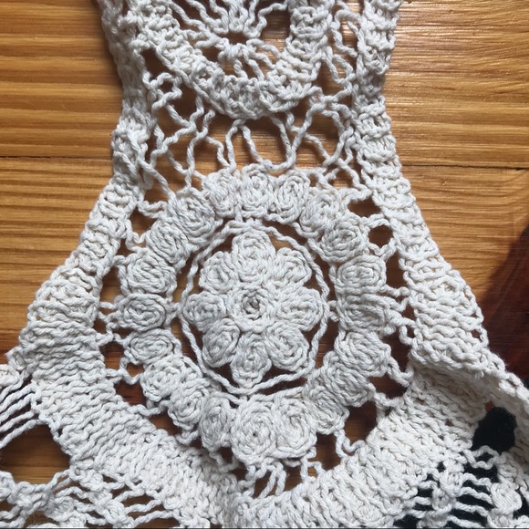 Blooming Jellyfish Black Crochet Wrap Bikini EUC M - Picture 12 of 12